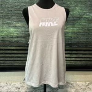 Women’s Nike gray muscle mesh cut out tank small